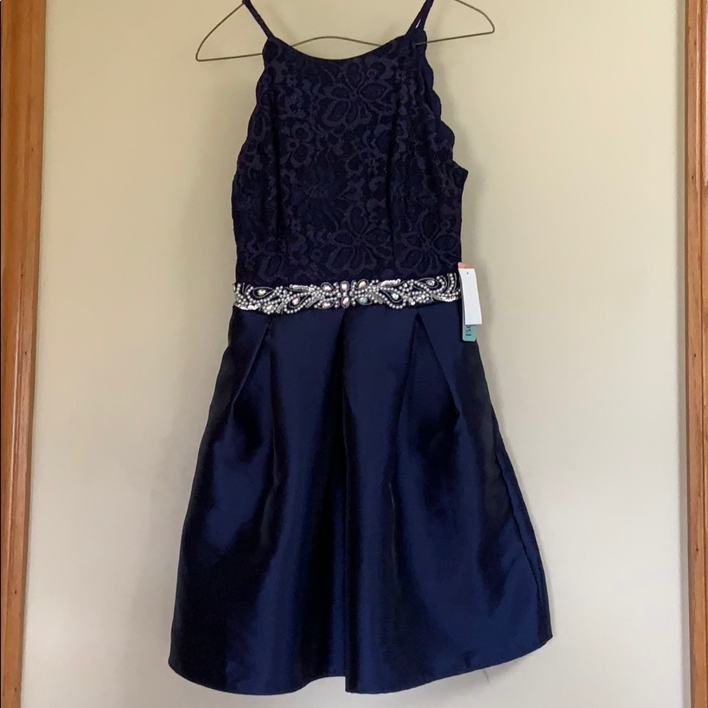 Navy blue homecoming dress
